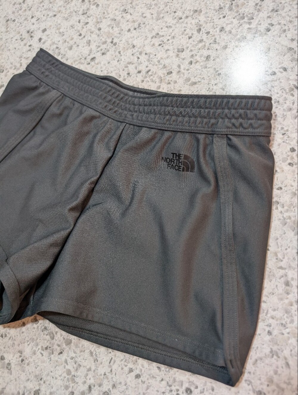 North Face Small Shorts Grey Mid Rise Casual Athletic Short Stretch Breathable